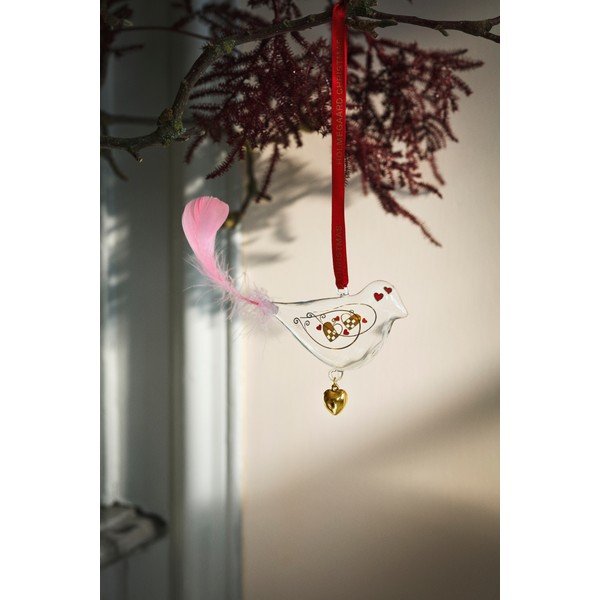 Decorazione per albero di natale in vetro soffiata a mano ø 8 cm Ann-Sofi Romme – Holmegaard-image-1