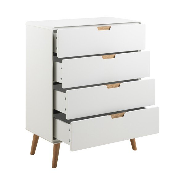 Cassettiera bianca 80x100x40 cm Lowell - Actona-image-3