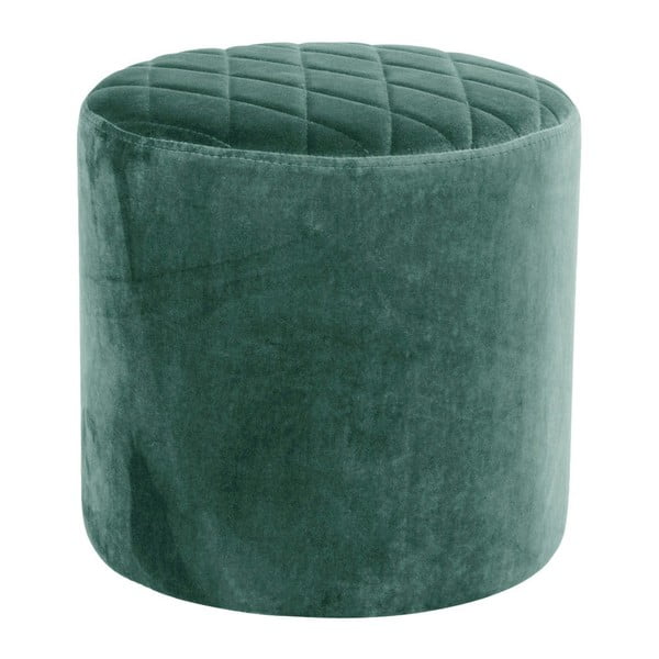 Pouf in velluto verde Ejby - Bonami Essentials