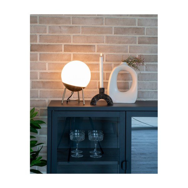 Lampada da tavolo dimmerabile a LED bianchi con paralume in vetro (altezza 32 cm) Chelsea - House Nordic-image-1