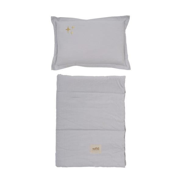 Set grigio per culla Stars - Malomi Kids