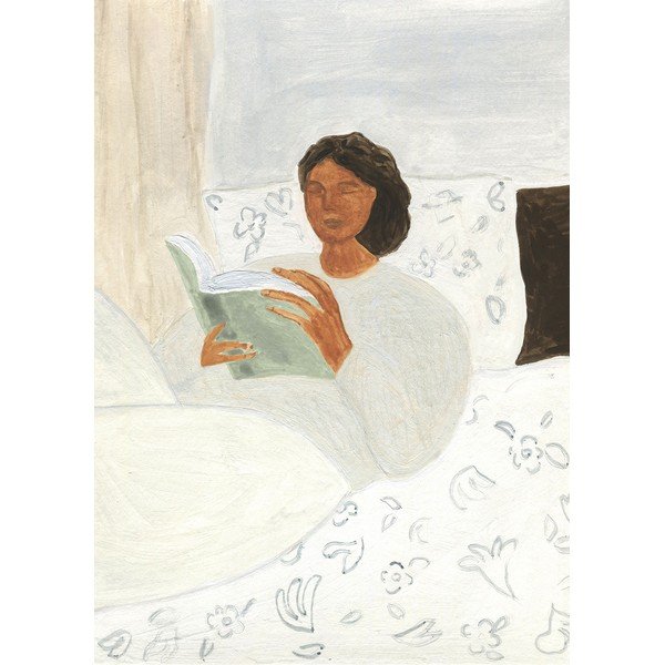 Poster 50x70 cm Morning Read  – Isabelle Vandeplassche – The Poster Club