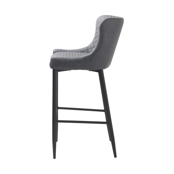 Sgabello da bar grigia imbottita (altezza seduta 77 cm) Ottowa - Unique Furniture-image-4
