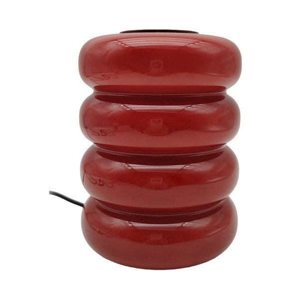 Lampada da tavolo LED rossa in vetro (altezza totale 16,5 cm) Aro – Leitmotiv