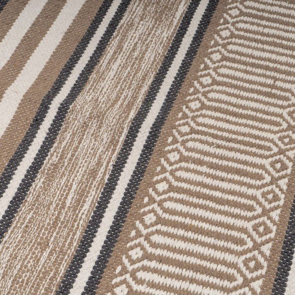 Tappeto beige in cotone lavabile  140x200 cm - Casa Selección-image-1