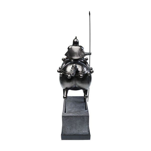 Statua decorativa nera di cavaliere a cavallo Black Knight - Kare Design-image-4