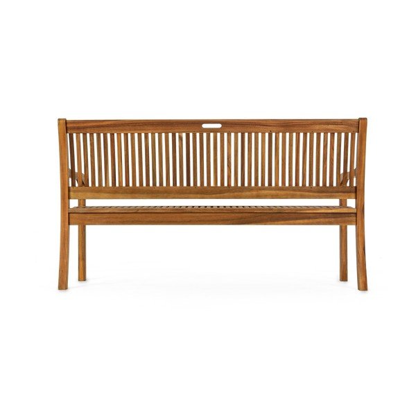 Panca da giardino di colore naturale in legno massiccio Noemi – Bizzotto-image-4