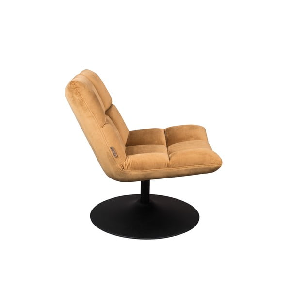 Poltrona in velluto color senape Bar - Dutchbone-image-3