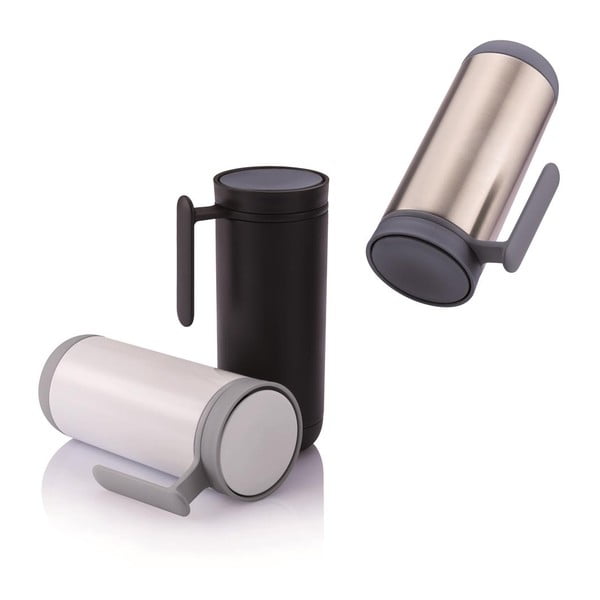 Tazza termica da viaggio nera con manico XD Design Clik, 225 ml - XD Design-image-2
