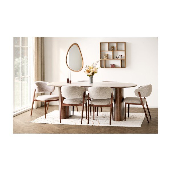 Tappeto beige in misto cotone 200x300 cm Tampa – House Nordic-image-2