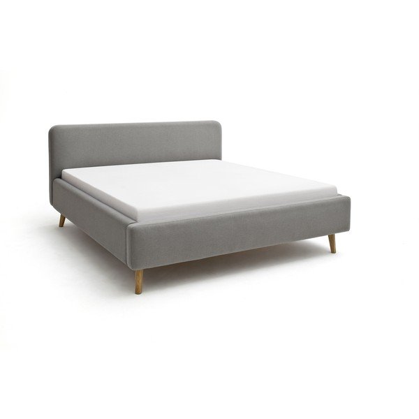 Letto matrimoniale imbottito grigio rete non inclusa 160x200 cm Mattis – Meise Möbel