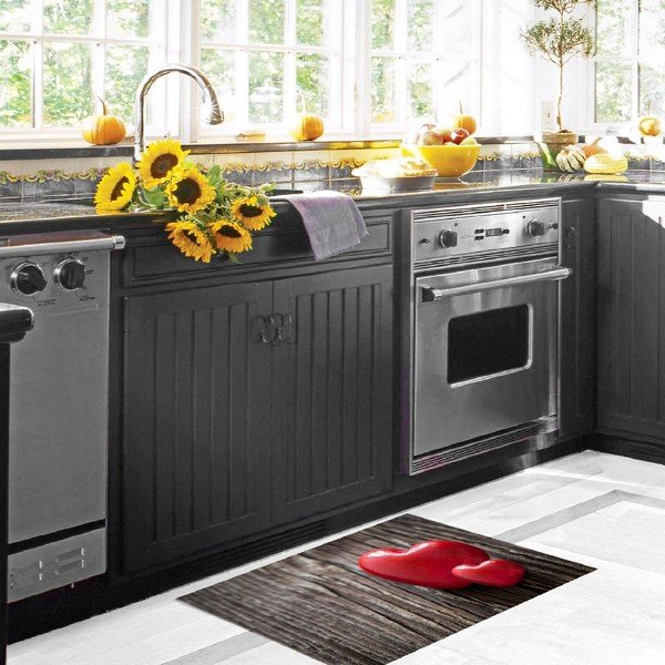 Tappetino in vinile Cuori, 52 x 75 cm - Zerbelli-image-3