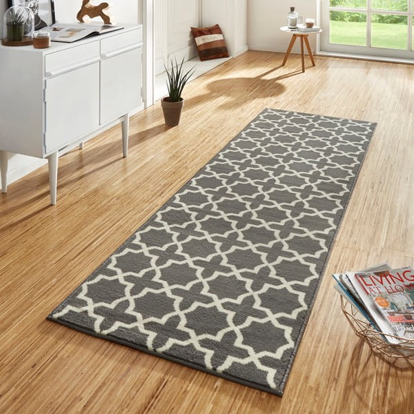 Runner grigio e bianco , 80 x 200 cm Basic Glam - Hanse Home-image-1