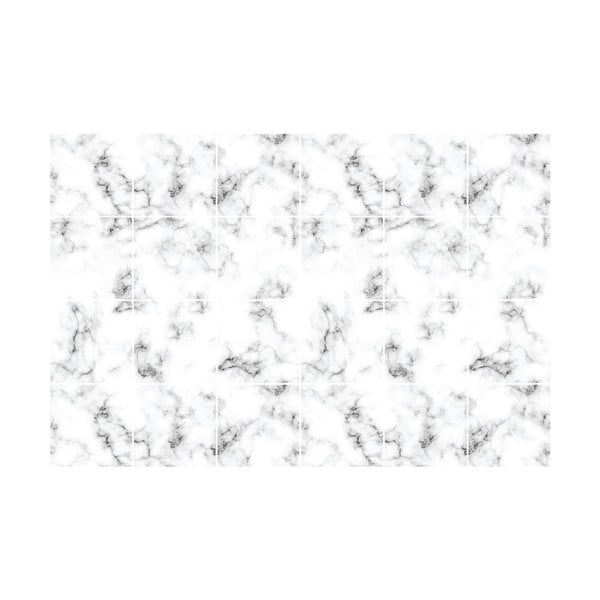 Set di adesivi per piastrelle 24 pz 10x10 cm Marble – Ambiance-image-2