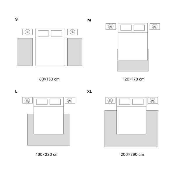 Tappeto beige 80x150 cm Numa – Universal-image-4