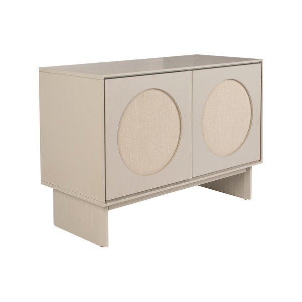 Cassettiera grigio chiaro in acacia massiccia 100x70x45 cm Twin – Zuiver-image-2