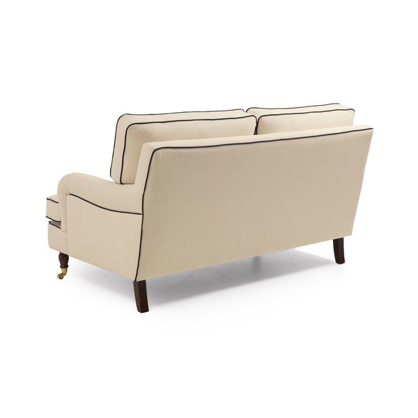 Divano crema con profili blu scuro Passion, 158 cm - Max Winzer-image-3