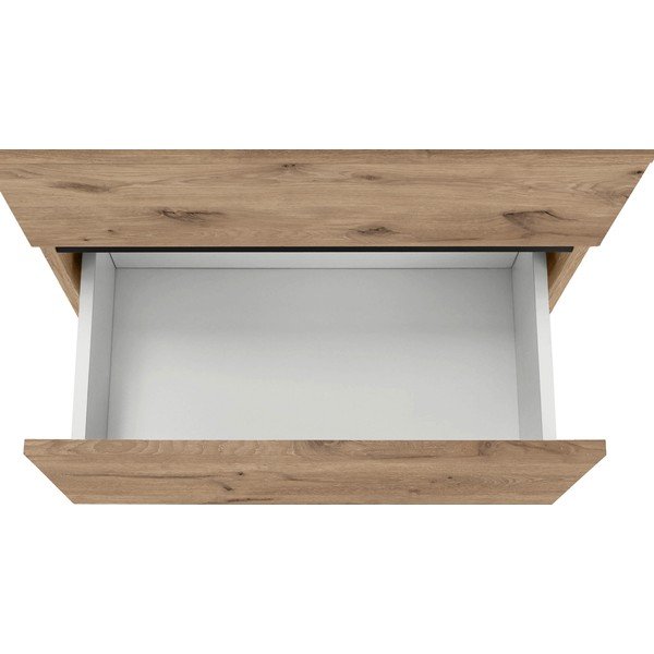 Mobile effetto rovere per lavabo da parete 60x55 cm Wisla - Støraa-image-4