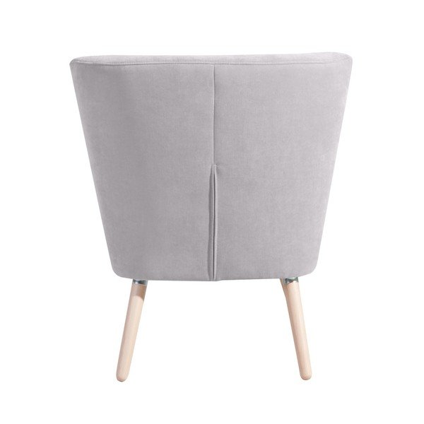 Poltrona grigio chiaro Neele Velor - Max Winzer-image-2