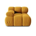 Modulo divano in velluto giallo (angolo sinistro) Bellis - Micadoni Home