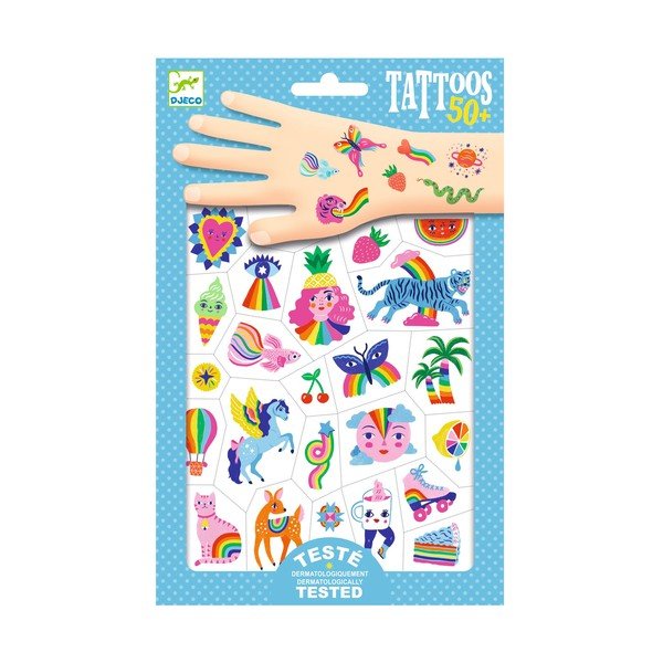 Tatuaggi per bambini Rainbow - Djeco-image-1