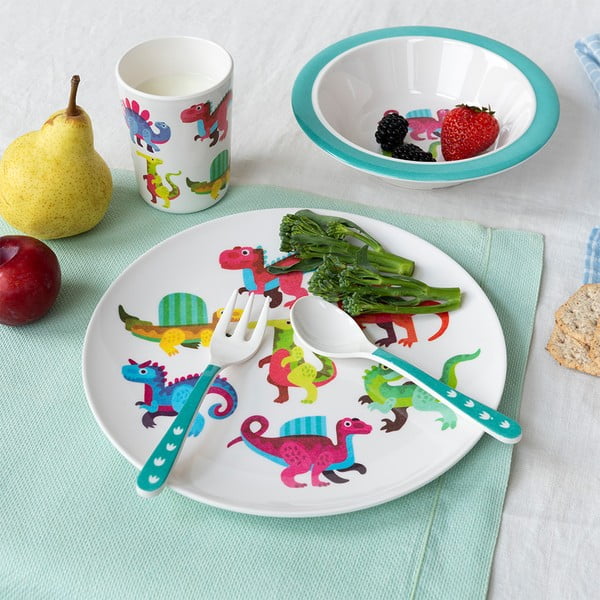 Set da pranzo per bambini 5 pz Baby Dinos – Rex London-image-1