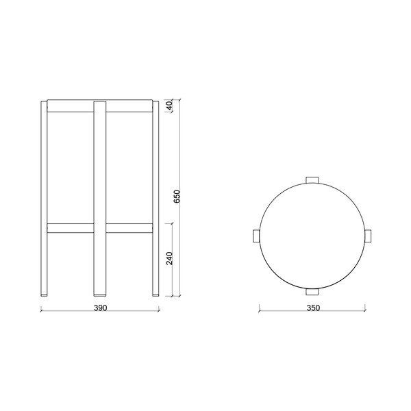 Sgabello giallo in acciaio Doon – noo.ma-image-3