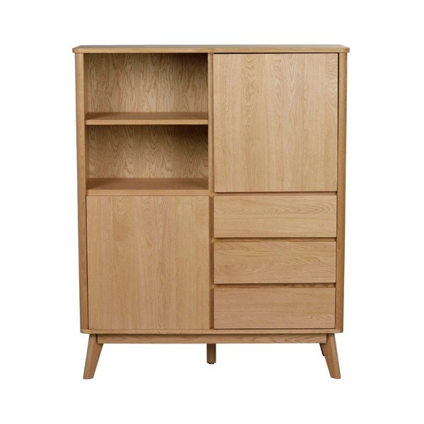 Cassettiera naturale Yumi , altezza 138 cm YuRAi - Rowico-image-1