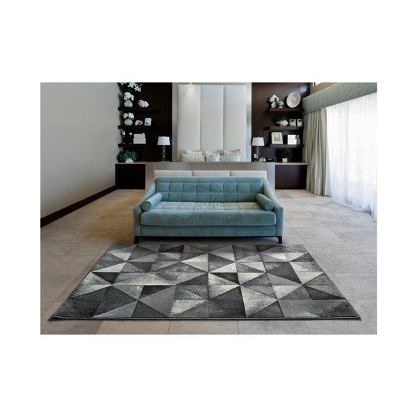 Tappeto grigio , 57 x 110 cm Delta Triangle - Universal-image-1