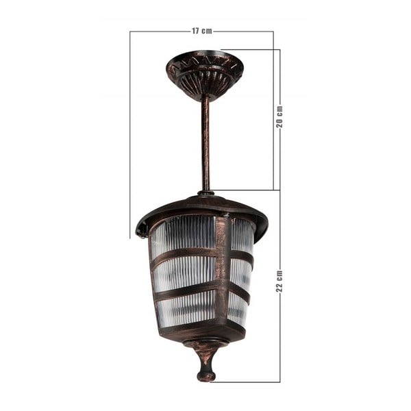 Apparecchio a sospensione nero per esterni in bronzo Simba - Homemania Decor-image-1