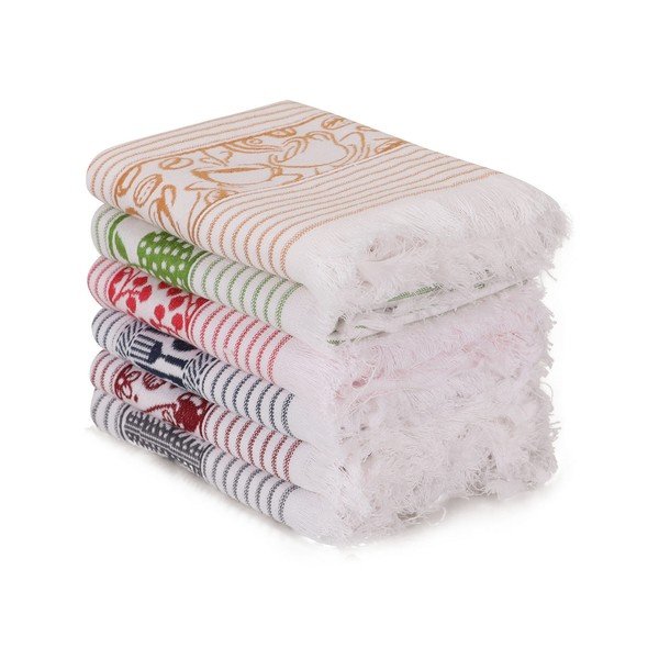 Set di strofinacci in cotone 6 pz 40x60 cm Pecete – Foutastic