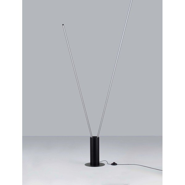 Lampada da terra LED nera opaca in metallo con struttura flessibile (altezza totale 181 cm) Kimolia – Nova Luce-image-3