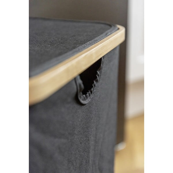 Cesto portabiancheria in tessuto da 68 l Ecori - Wenko-image-2