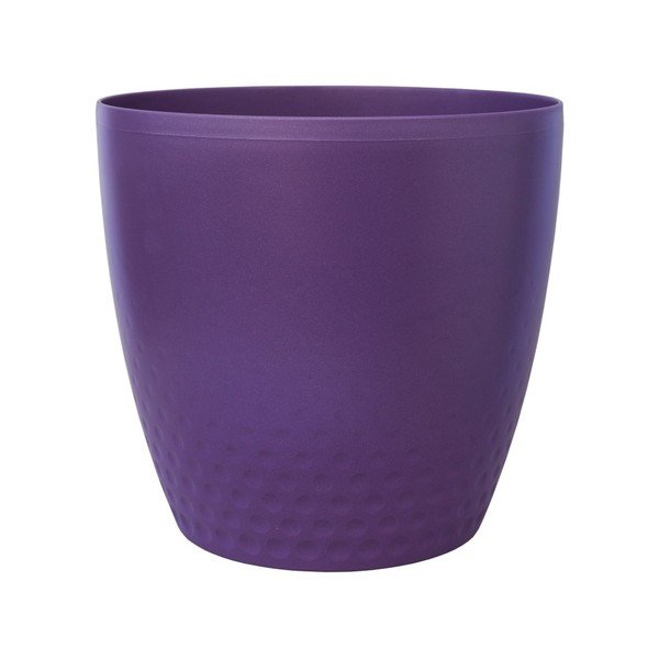 Vaso da fiori viola Perla, ø 19 cm - Plastia