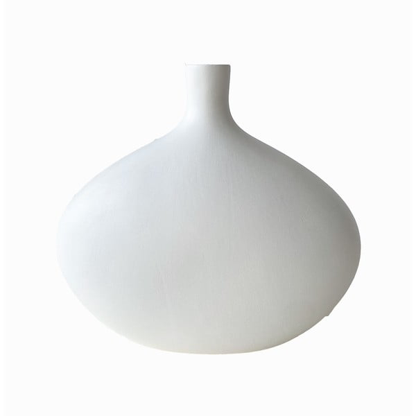 Vaso in ceramica bianca Platy - Rulina