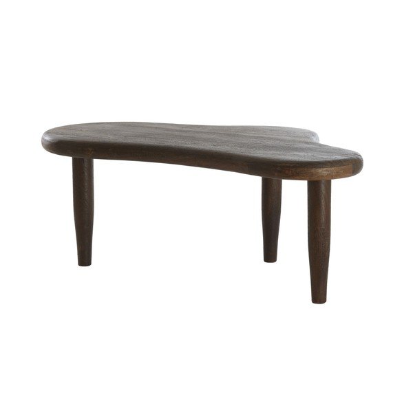 Tavolino da salotto colore naturale scuro in mango massiccio 64x102 cm Canzo – Light & Living
