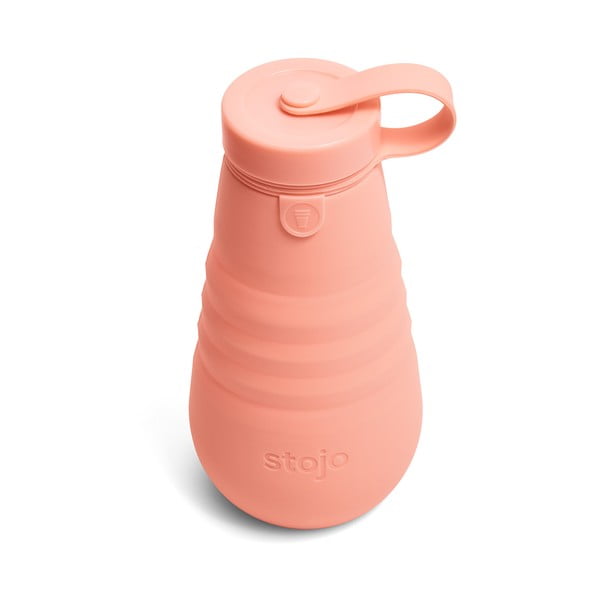 Bottiglia pieghevole arancione Bottiglia Albicocca, 590 ml Spring - Stojo-image-1