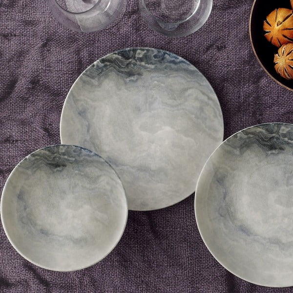 Set da pranzo in porcellana 24 pezzi Lagoon - Güral Porselen-image-1