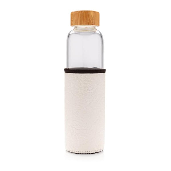 Bottiglia in vetro con manico bianco , 0,55 l - XD Collection