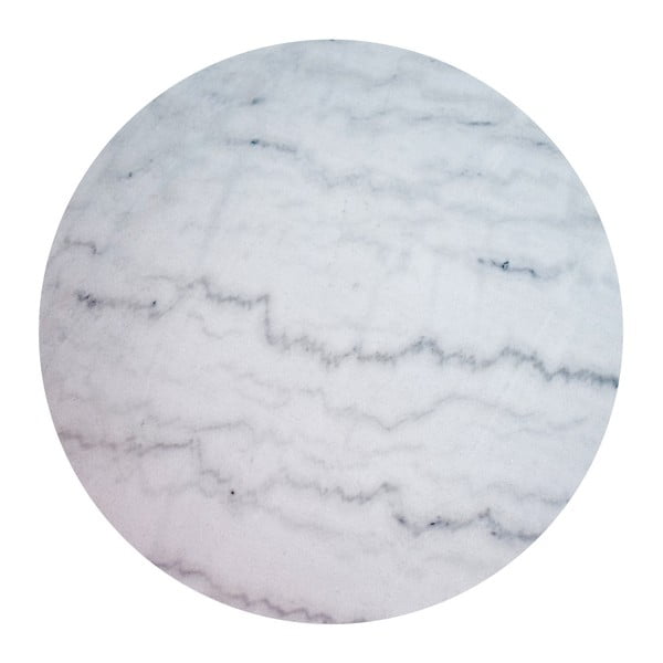 Tavolino in marmo bianco con base in oro , ⌀ 85 cm Accent - RGE-image-3