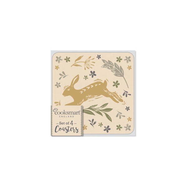 Set di 4 sottobicchieri in sughero Foxy Woodland - Cooksmart ®-image-1