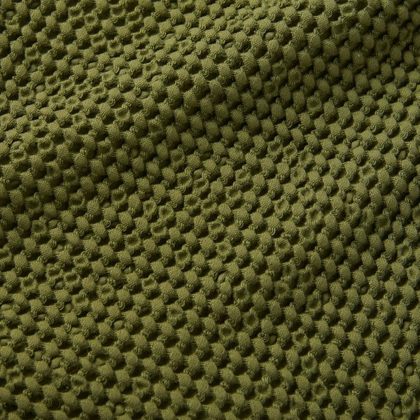 Coperta verde in cotone 150x200 cm Jaipur Chunky Waffle – Pineapple Elephant-image-3