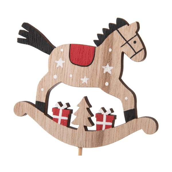 Set di 3 ornamenti in legno a forma di cavallo, altezza 33 cm Horse - Dakls