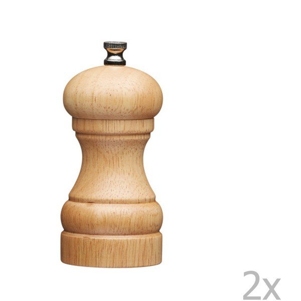 Sada dřevěné slánky a pepřenky Kitchen Craft Master Class, 11 cm