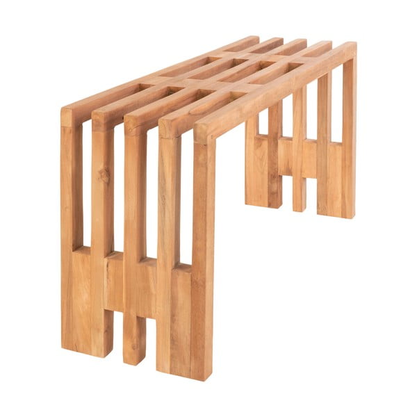 Panchina da giardino in legno di teak , 90 x 30 cm Benidorm - House Nordic-image-3
