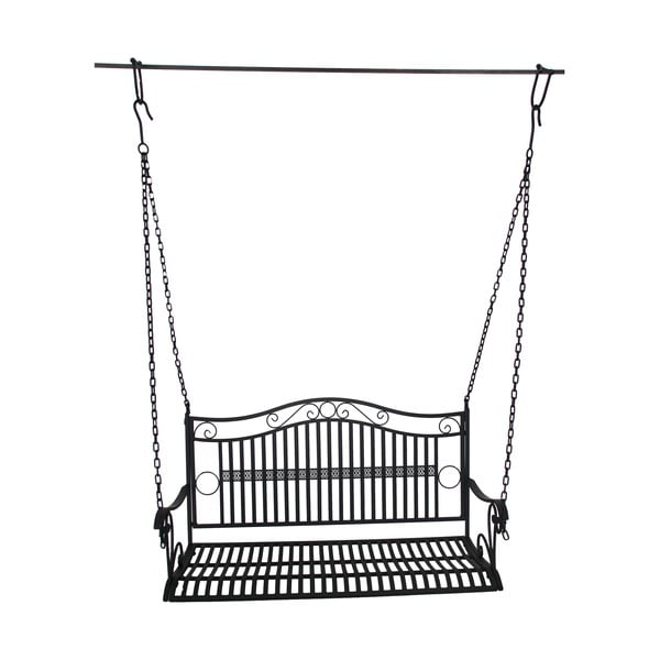 Dondolo sospeso da giardino in metallo nero Cumbal - Garden Pleasure