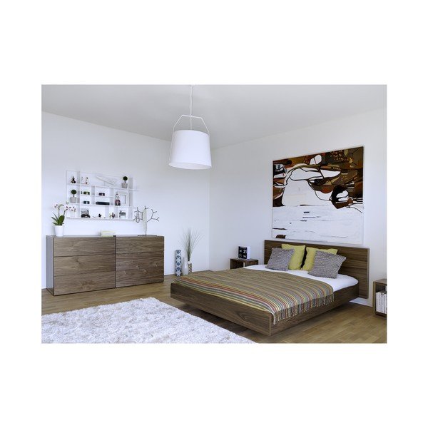 Letto marrone , 160 x 200 cm Float - TemaHome-image-2