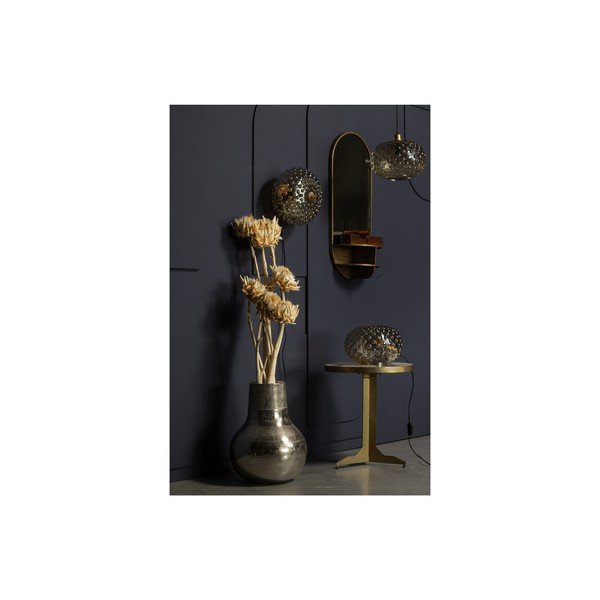 Lampada da tavolo beige con paralume in vetro (altezza 20 cm) Soap - BePureHome-image-2