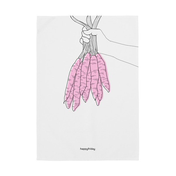 Set di 2 asciugamani in cotone 50x70 cm Carrots - Happy Friday-image-2