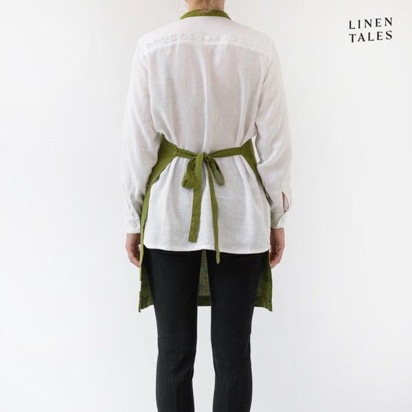 Grembiule in lino Christmas Green - Linen Tales-image-2